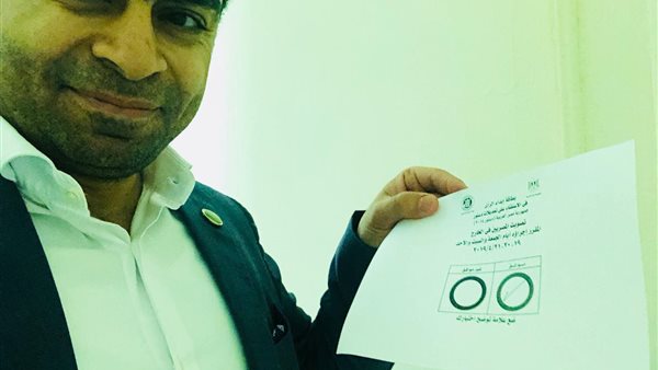 مستشار الجمعية المصرية للأمم المتحدة يدلي بصوته في الكويت.. ويؤكد: المشاركة عملاً وطنياً(صور)