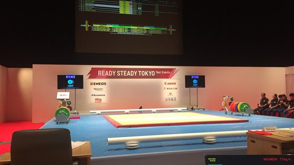 «محجوب»رئيس الأثقال المصري يشارك في بروفة اولمبياد طوكيو 2020