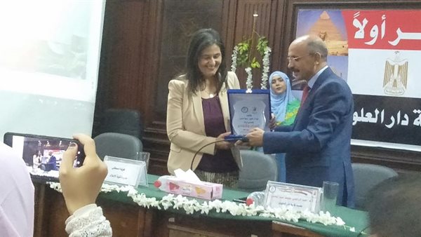 الدكتور عبدالراضى رضوان يكرم عميد اعلام القاهرة ويطلق عليها حتشبسوت العصر (صور)