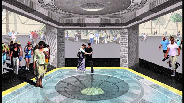 لاول مرة.. الكشف عن التصميمات النهائية لاول ميدان مسلة معلق في العالم (صور)