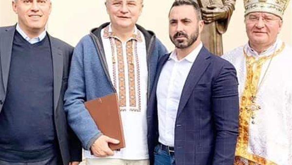 فادى صليبى يشهد تدشين تمثال القديس شربل فى أوكرانيا