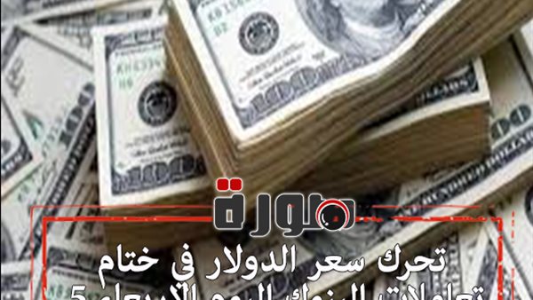 تحرك سعر الدولار في ختام تعاملات البنوك اليوم الاربعاء 5 فبراير 2020