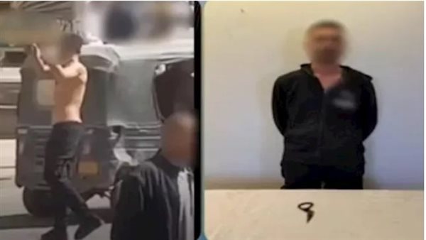 فيديو رعب بالفيوم.. سكران يروع المارة بالسلاح | شاهد