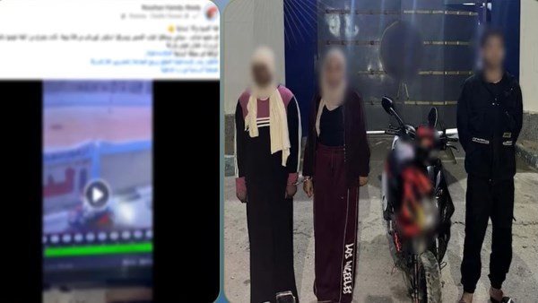 تفاصيل القبض على فتاتين بتهمة سرقة دراجة نارية بالإسماعيلية | فيديو 