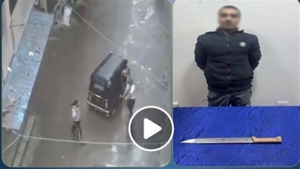 فيديو صادم.. شخص يعتدي بسلاح أبيض على سائق توك توك بالجيزة | شاهد