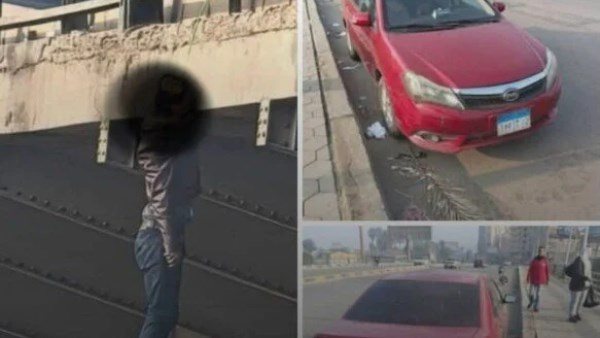  جـ.ثة تتدلى من الكوبري.. لحظات مرعبة لوفاة شاب بالمظلات 
