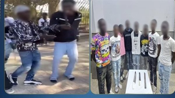 لقطات صادمة..أجانب يثيرون الذعر برقص واستعراض أسلحة بيضاء في شوارع مصر الجديدة | فيديو