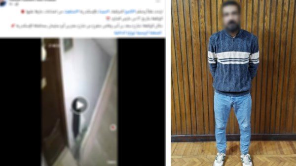  ارتدى نقاب للتخفى.. تفاصيل القبض على شخص حطم كاميرات المراقبة الخاصة بشقة شقيقته | فيديو