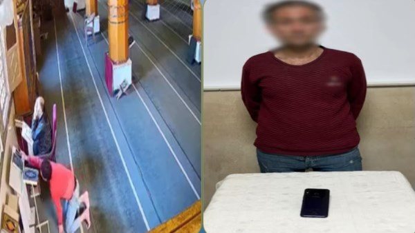  الكاميرا صورته.. تفاصيل القبض على لص سرق هاتف من مسجد بدمياط | فيديو