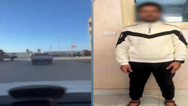 تحرش بفتاة فقفزت منها.. تفاصيل مثيرة عن مطاردة سيارة نقل بشمال سيناء | فيديو