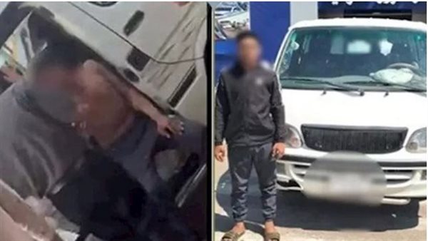 تفاصيل ضبط سائق ميكروباص تعدى بالسب على المواطنين داخل موقف بالشرقية | فيديو