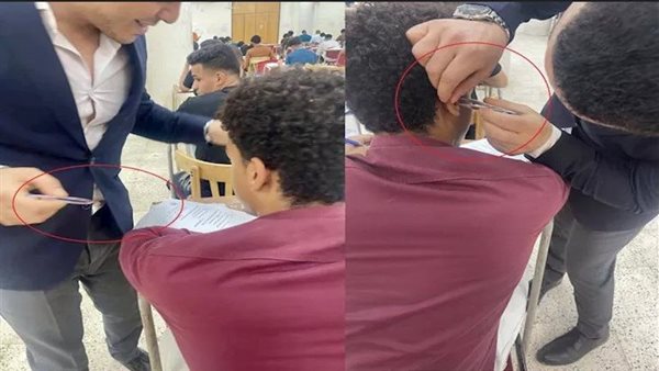بملقاط وتطبيق ذكي.. تفاصيل ضبط طالب يغش بسماعة دقيقة في حقوق أسيوط