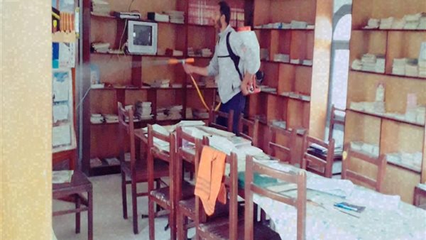 استمرار تطهير المواقع الثقافية بالغربية للحد من انتشار كورونا