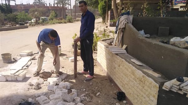 الوحدة المحلية بالشوبك الشرقى بالصف ترفع ألفين طن من القمامة وتجمل وتشجر مدخل القرية | صور