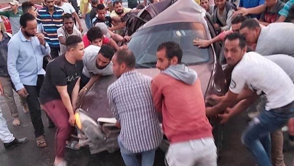 حادث مروع .. تفاصيل تصادم 7 سيارات أعلى دائرى المعادى | صور