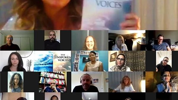 الشاعرة سالى روحي تجمع شعراء العالم بأمسية شعرية أون لاين 