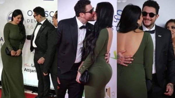 بفستان مكشوف.. زوجة أحمد الفيشاوى تثير الجدل بهذا الظهور | صور