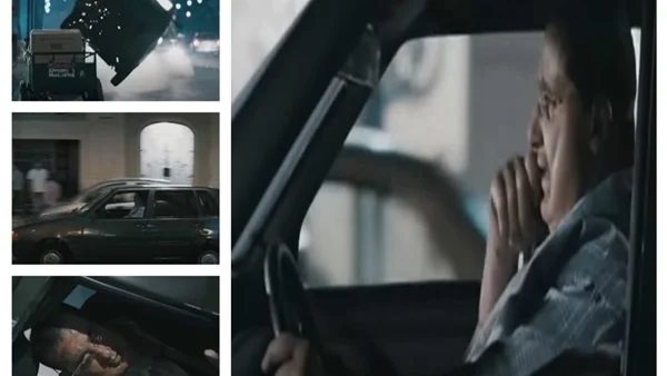 قصة السيارة التى انقلب بها أحمد حلمي لينقذ إبراهيم نصر | فيديو وصور