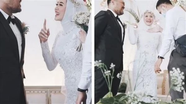 شيء لا يصدق .. عروس تضع عريسها في موقف محرج أمام المعازيم | شاهد