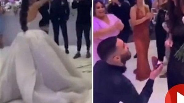 لن تتخيلها.. مفاجأة غير متوقعة من عروسين لأصدقائهما في حفل الزفاف | فيديو
