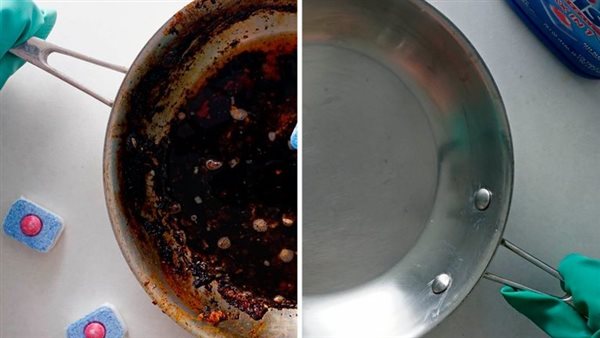5 حيل بسيطة تريحك في تنظيف الأواني المحترقة