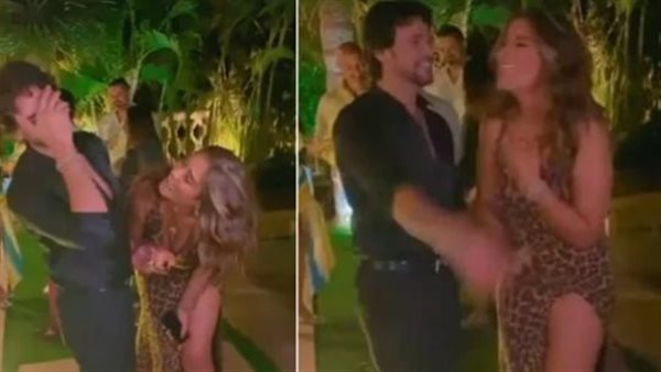 ترقص وتتمايل.. سامو زين يثير الجدل مع شقيقة ساندي التونسية| شاهد