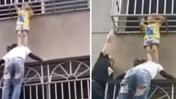 ست بـ 100 راجل.. امرأة تنقذ طفلة من الموت بعد تعلق رقبتها بالقضبان | شاهد 