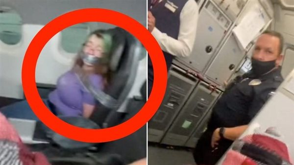 حاولت تفتح باب الطائرة والقفز منها.. راكبة تعاني من فوبيا الطيران وأصيبت بانهيار عصبي | شاهد 