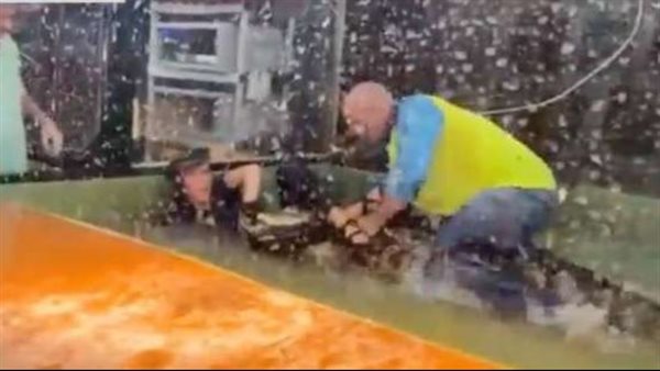 «عض الإيد اللي اتمدتله».. تمساح يلتهم ذراع مدربته بحديقة حيوان | شاهد 