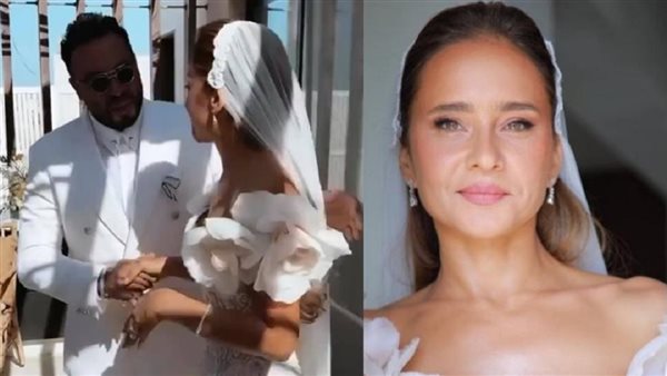 بيأكلها اسباجيتي بعد عقد قرانهما.. موقف طريف يجمع نيللي كريم وزوجها| شاهد 