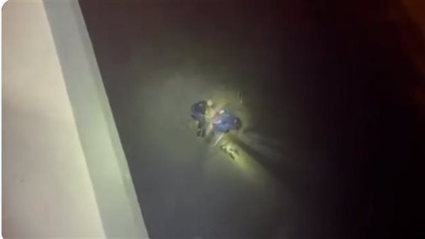 لقطات مثيرة..لحظة إنقاذ مصري حاول الانتحار من فوق جسر الشيخ جابر في الكويت | فيديو