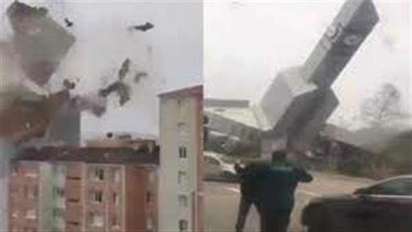 انهيار مباني ومصرع 4 بينهم سيدة.. مشاهد مرعبة من عاصفة إسطنبول | فيديو