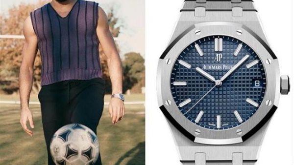 شكله متلغبط..سعر خيالي لـ ساعة محمد صلاح في جلسة تصويره الجديدة | شاهد 