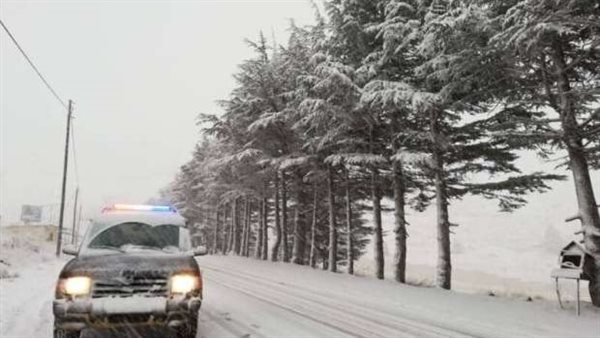 الأعنف في عام 2022.. سر تسمية عاصفة لبنان الثلجية بـ هبة