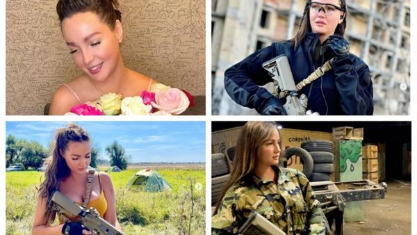 من الكعب العالي إلى الحرب..ملكة جمال أوكرانيا تتوعد أي شخص يعبر الحدود بالقتل | شاهد