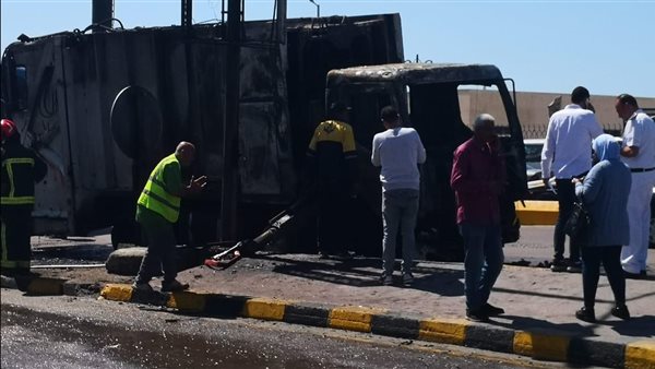 الانفجار طيره في الهوا.. موقف شجاع لفرد بالدفاع المدني على كورنيش الإسكندرية | شاهد