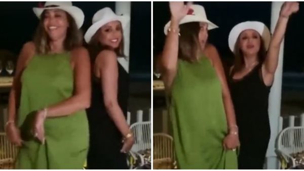 أحلى ديدي..وصلة رقص لـ أنغام وداليا البحيري في الساحل الشمالي | فيديو