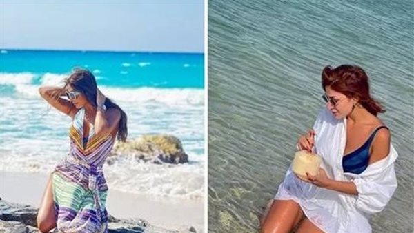 رقصت على الشاطيء بالمايوه..الهواء يضع فنانة شهيرة في موقف محرج | شاهد