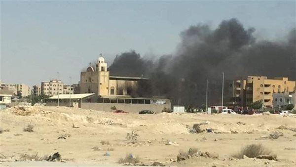 دمَّر الطابق الأرضي.. بيان رسمي بشأن حريق كنيسة الأنبا بيشوي بالمنيا