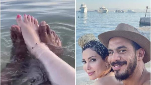  قبل أنباء انفصالهما.. آخر فيديو جمع بين نسرين طافش وزوجها | شاهد