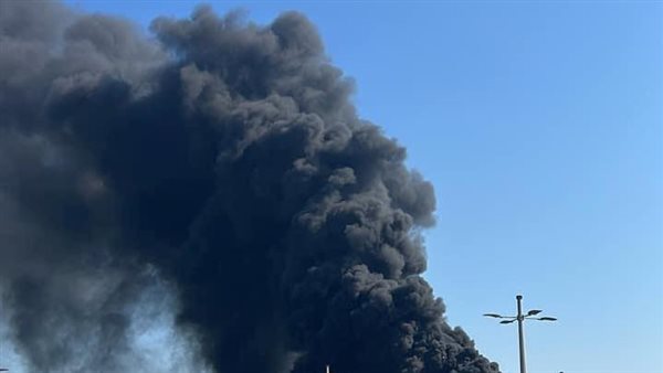 مشهد مروع.. اللقطات الأولى لحريق كارفور الإسكندرية | شاهد