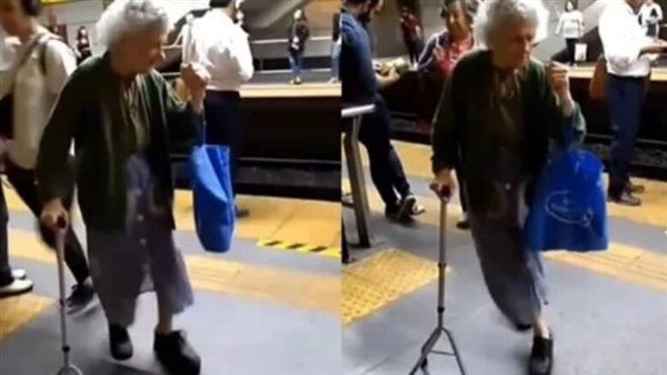 جميلة جدا.. عجوز ترقص على موسيقى التانجو داخل محطة قطار تخطف قلوب المتابعين | فيديو