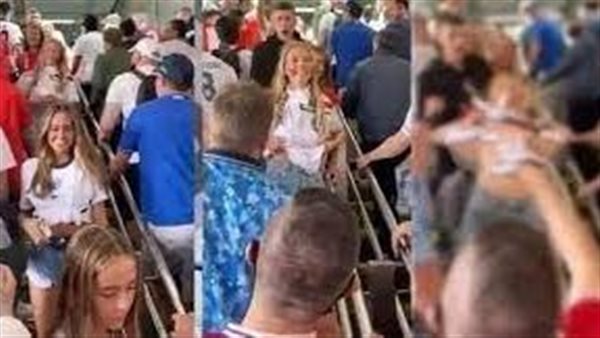 خدشت الحياء وكشفت صدرها.. تفاصيل ترحيل مشجعة إنجليزية من قطر بعد هذا الفيديو | شاهد