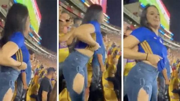 ما حقيقة هذا الفيديو في مونديال قطر؟.. مشجعة إكوادور خلعت ملابسها بالمدرجات فرحلوها | شاهد