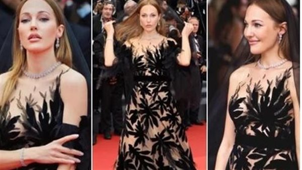 فستان شفاف.. مريم أوزرلي تخطف الأنظار على السجادة الحمراء في مهرجان كان | شاهد