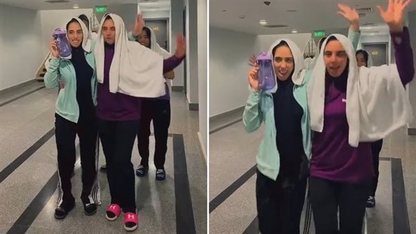 سطلانة.. سيدات طائرة الأهلي يقلدن احتفال طاهر محمد بعد نهائي أبطال أفريقيا | فيديو