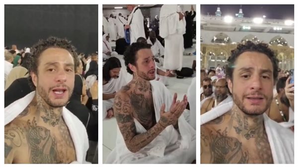 ظهر بالتاتو أمام الكعبة.. عبدالله رشدي يعلق على أداء أحمد الفيشاوي العمرة