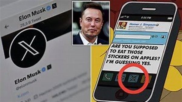 صورة ستصدمك..هل توقعت عائلة سمبسون شعار X الجديد لـ تويتر؟ | شاهد