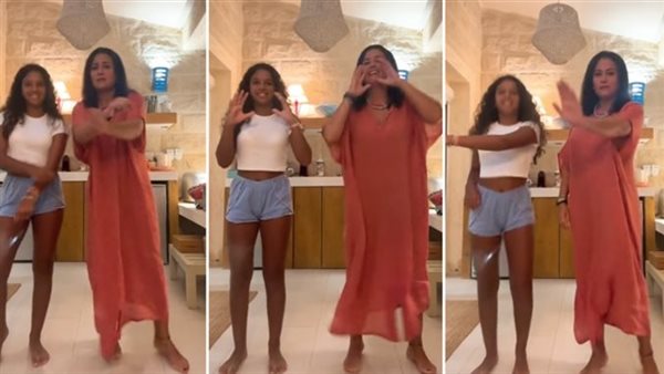 أول ما سحبت حسابي.. وصلة رقص وغناء لـ هند صبري وابنتها في ظهور نادر | فيديو 