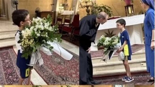 لحظات مؤثرة.. نجل جورج الراسي يحيي ذكرى وفاته الأولى بالورود